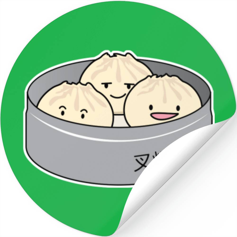 Pork Bun Dim Sum Chinese Breakfast Steamed Bbq Bun Stickers