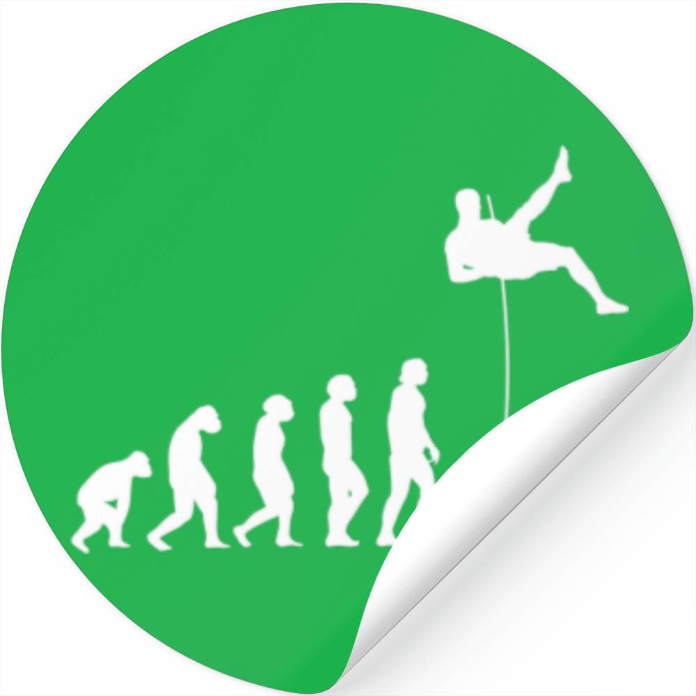 Evolution Pole Vault Pole Vaulting Athlete Gift Hi Stickers