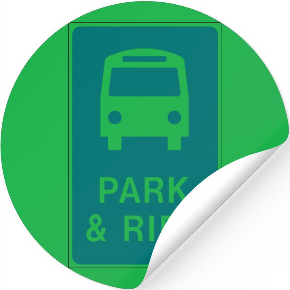 Park And Ride Sign Stickers