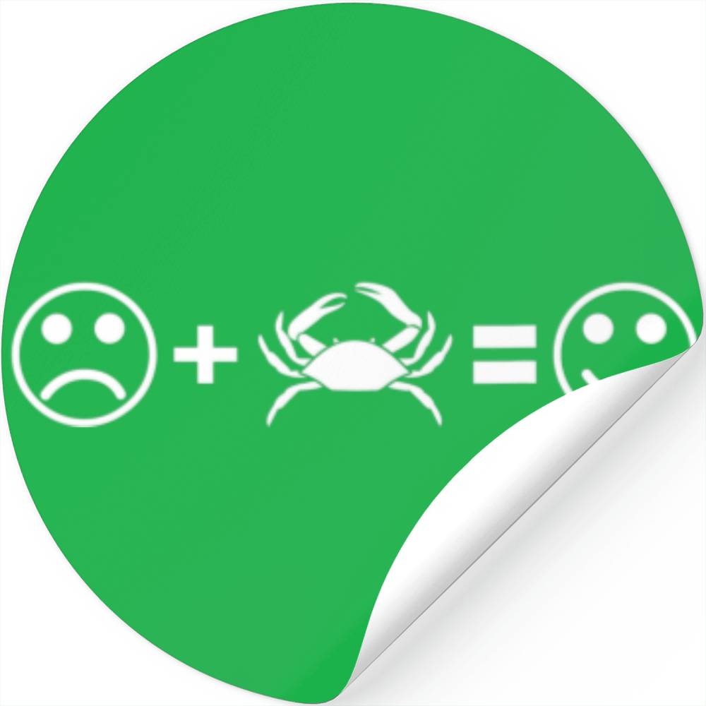 Crab Emoticon Crabmeat Funny Seafood Crabbing Crab Stickers