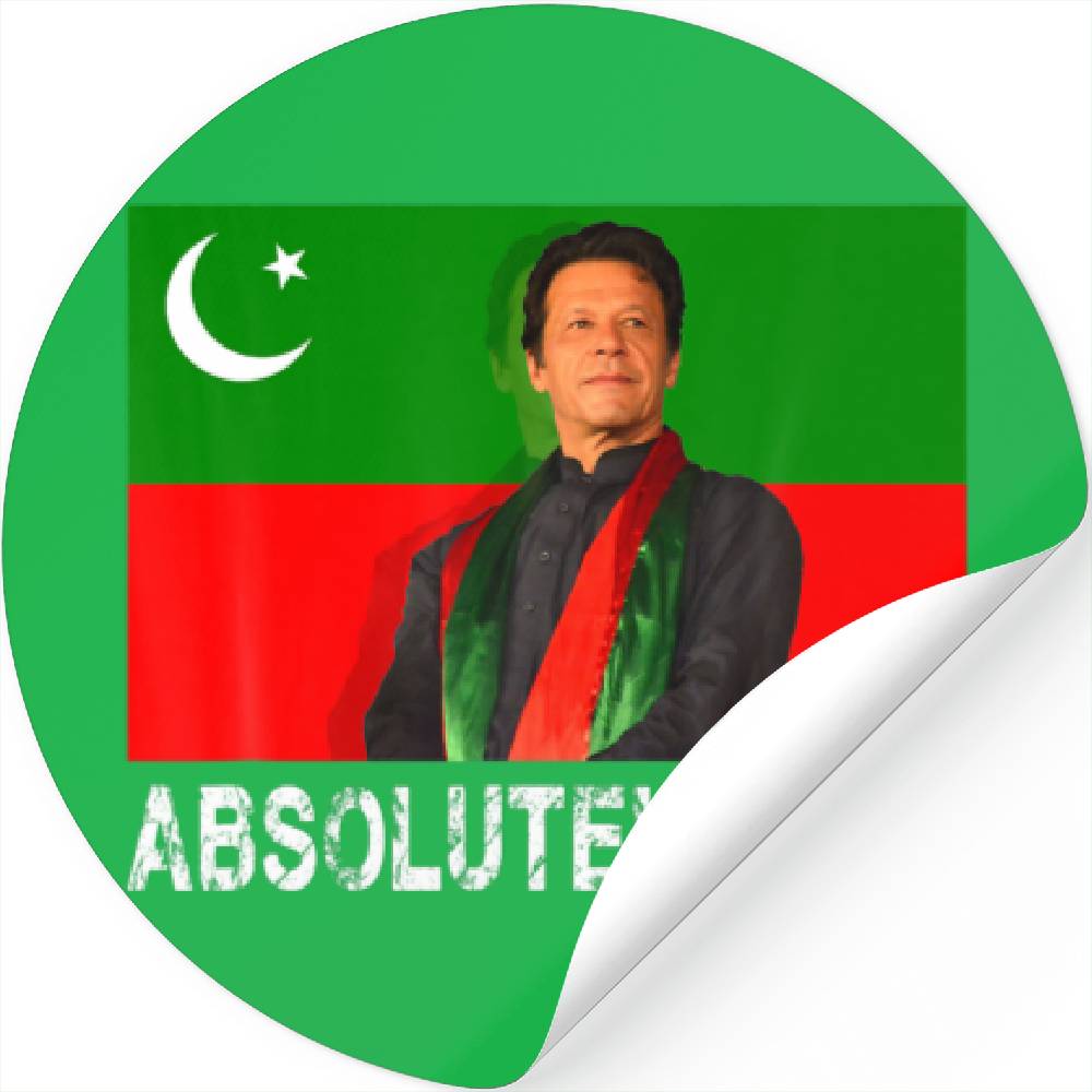 Pakistan Flag Imran Khan Absolutely Not PTI Suppor Stickers