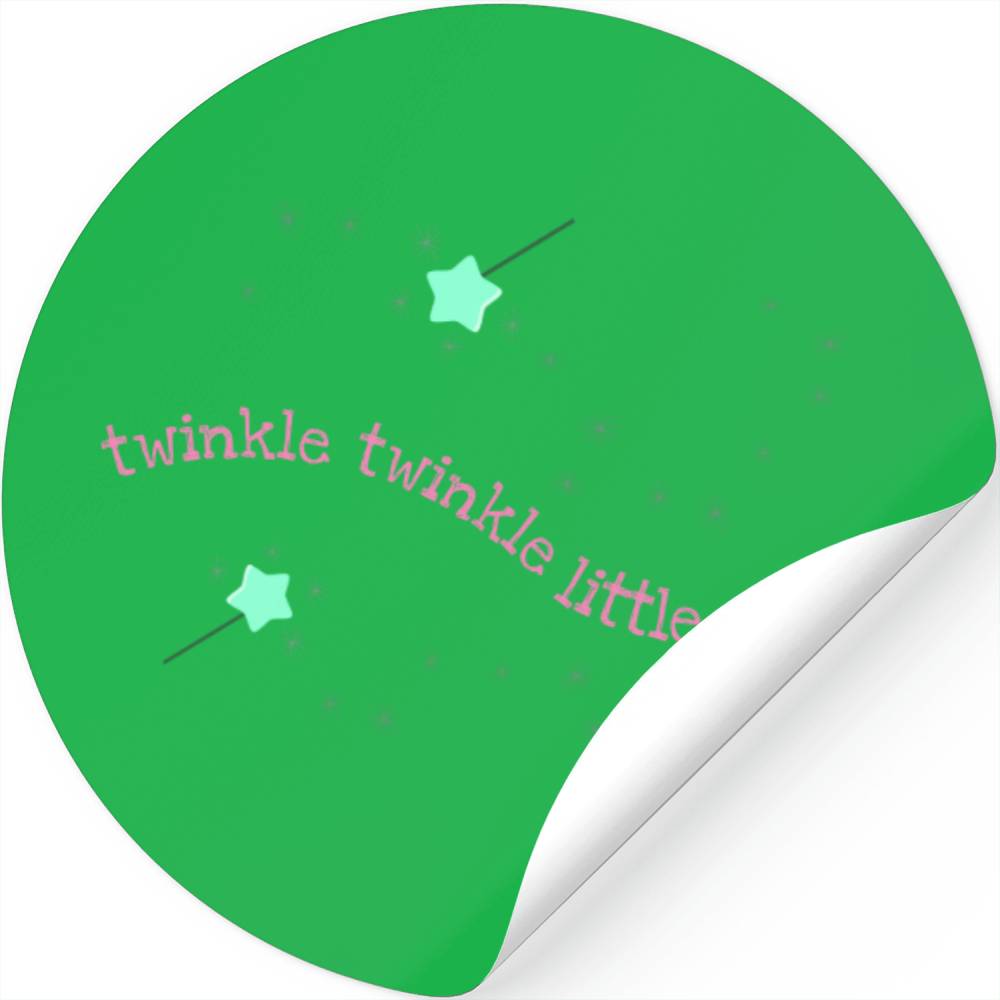 Twinkle Twinkle Little Star Magic Wand Baby Girl Stickers