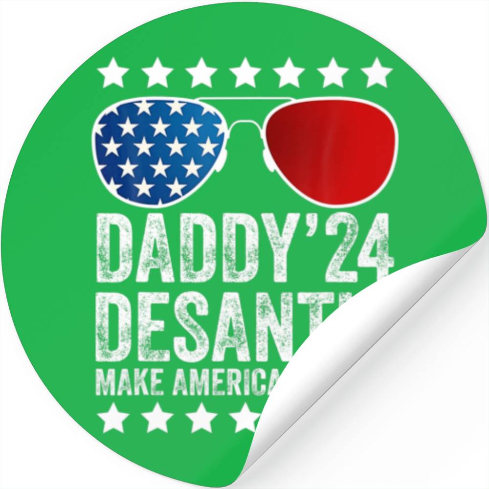 Daddy 2024 Desantis Make America Florida Stickers