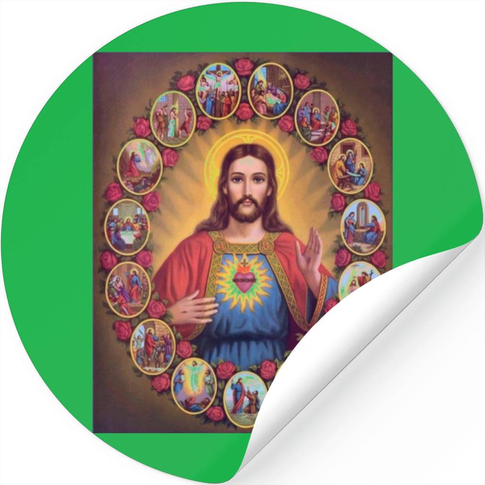 The Sacred Heart Of Jesus Stickers