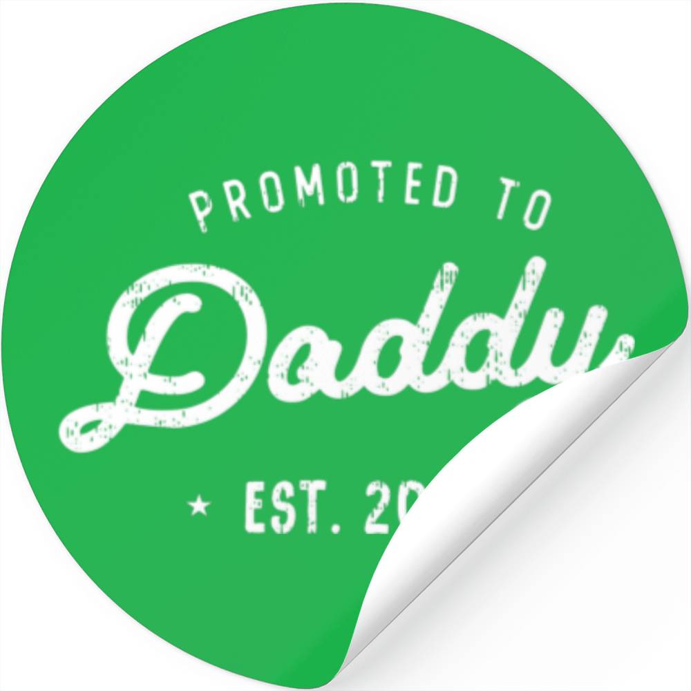 First Time Dad Promoted To Daddy Est 2023 Announce Stickers 