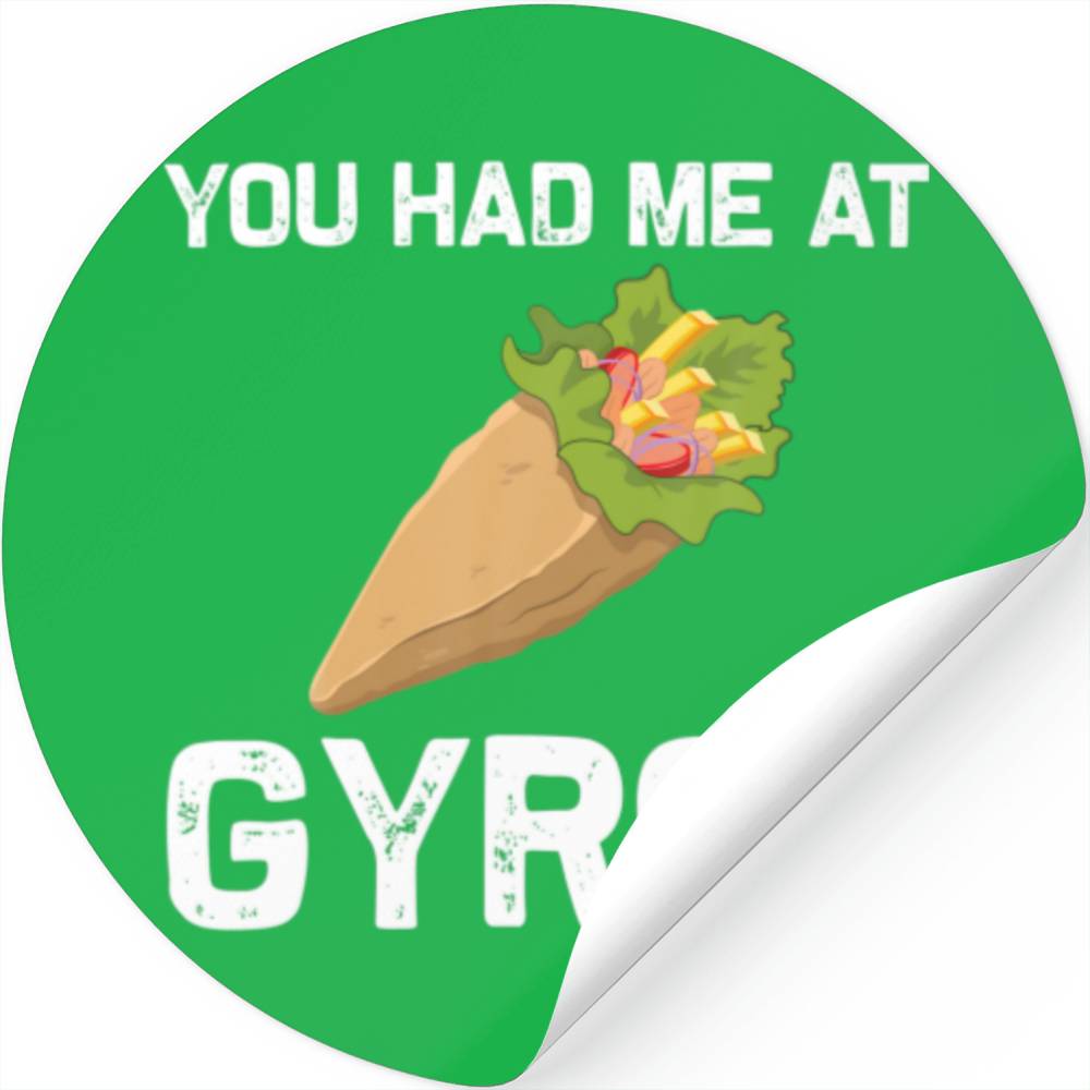 Funny Gyros For Men Women Gyro Meat Pita Doner Keb Stickers