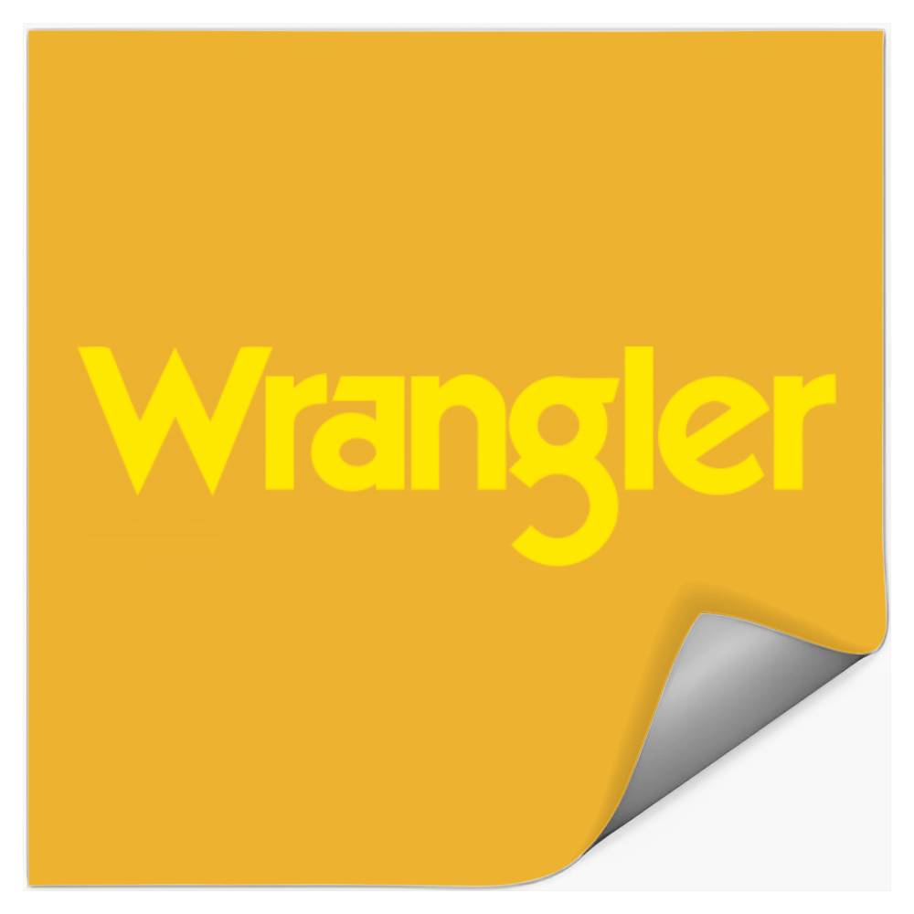 Wrangler, Wrangler Logo, Wrangler Jeans, Wrangler Merch, Jeans Merch Stickers