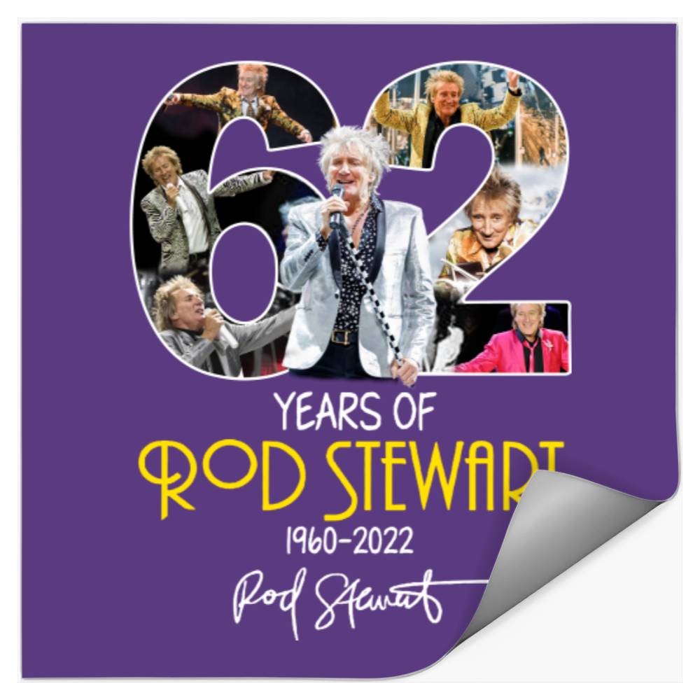 Rod Stewart 2022 Concert Tour Stickers, 62 Years Of Rod Stewart 1960 ...