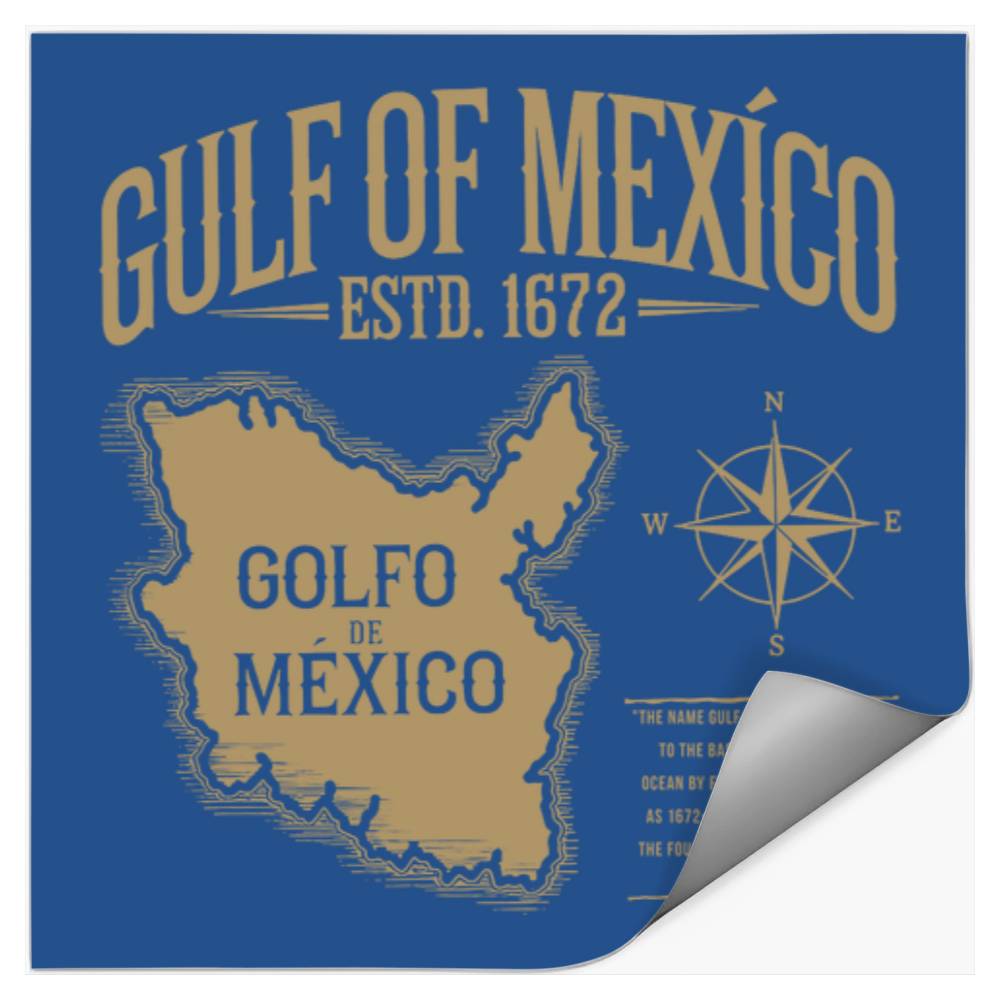 Gulf Of Mexico Golfo De Mxico Stickers